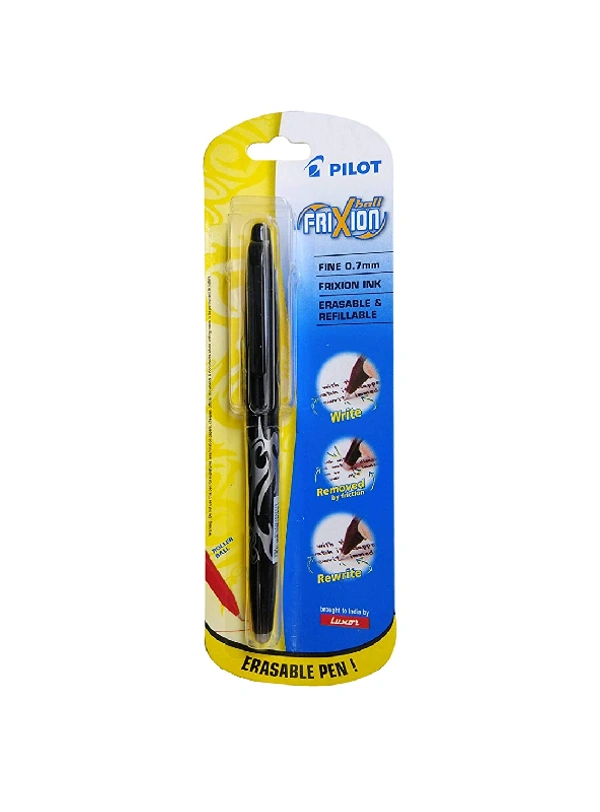 PILOT 0.7 FRIXION BALL ERASABLE PEN BLACK 
