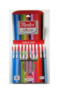 MONTEX WINNER BALL PEN BLUE - 10 PCS