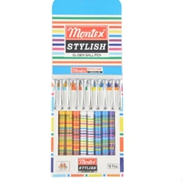 MONTEX STYLISH BALL PEN BLUE - 10 PCS
