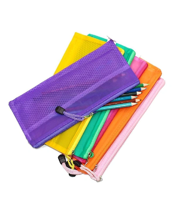 ZIP POUCH CHEQUE BOOK SIZE - 10 PCS