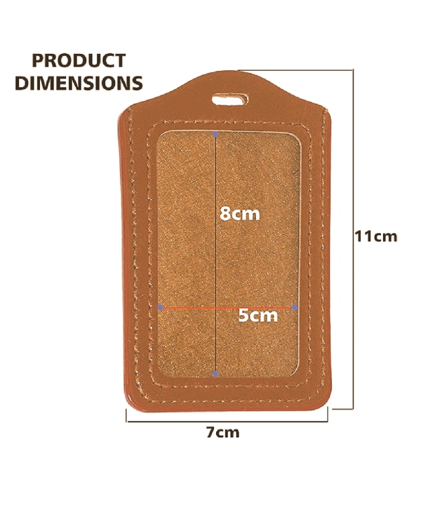 BROWN I CARD LEATHER STANDING - PER PCS