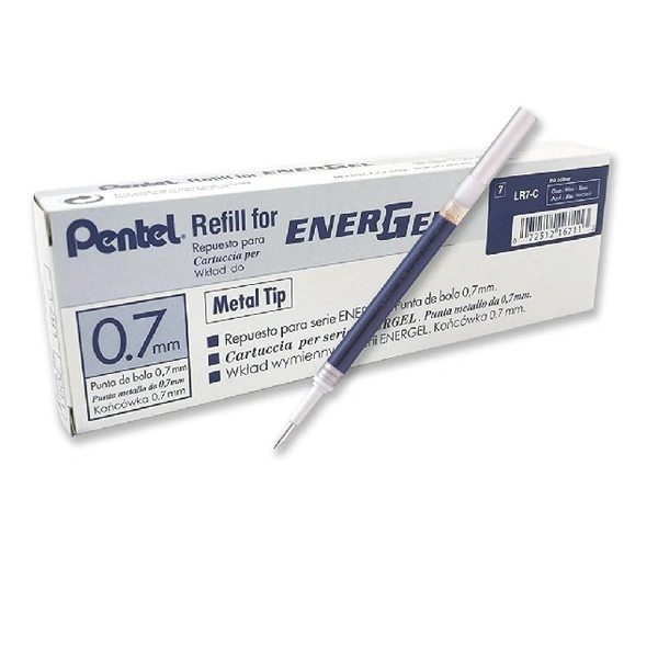 PANTEL ENER GEL PEN REFILE - 10 PCS, BLUE