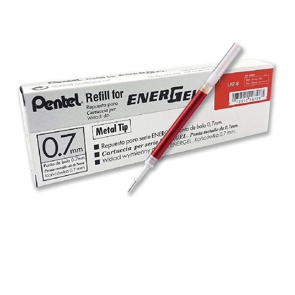 PANTEL ENER GEL PEN REFILE - 10 pcs, RED