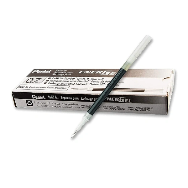 PANTEL ENER GEL PEN REFILE - 10 PCS, BROWN