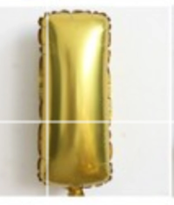 FOIL BALLOONS GOLD 16 INCH SINGLE WORD W - 1, I