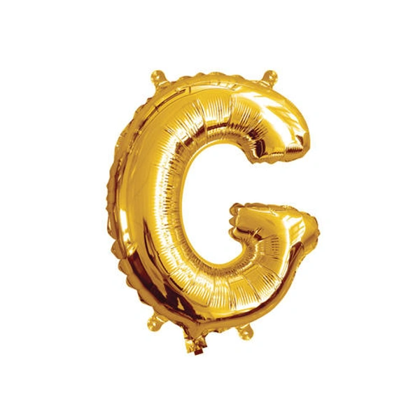 FOIL BALLOONS GOLD 16 INCH SINGLE WORD W - 1, G