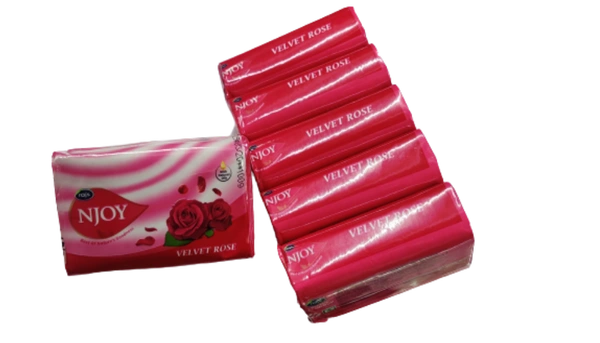 RAJ NJOY BATH SOAP (ROSE) 01 PACK OF 05 SOAP - *** LOW PRICE GUARANTEE ***