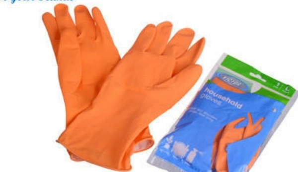RUBBER HAND GLOVES - 1 PAIR