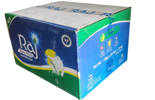 RAJ SUPER WHITE SOAP BOX (700 GM) (140 Pcs )  - *** LOW PRICE GUARANTEE ***