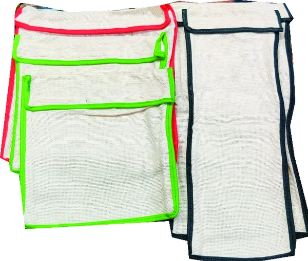 PURE COTTON VEGETABLE BAGS (01 PACKET - 05 BAGS)