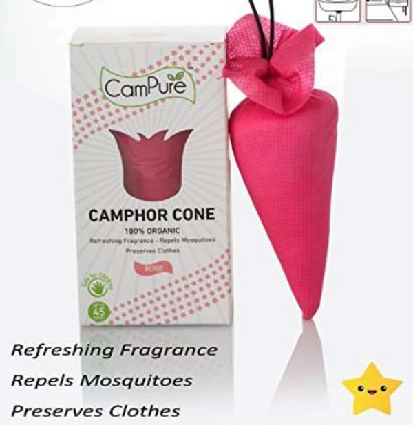MANGALAM CAMPHOR CONE - 60 GM (FRAGRANCE- ROSE) - *** LOW PRICE GUARANTEE ***