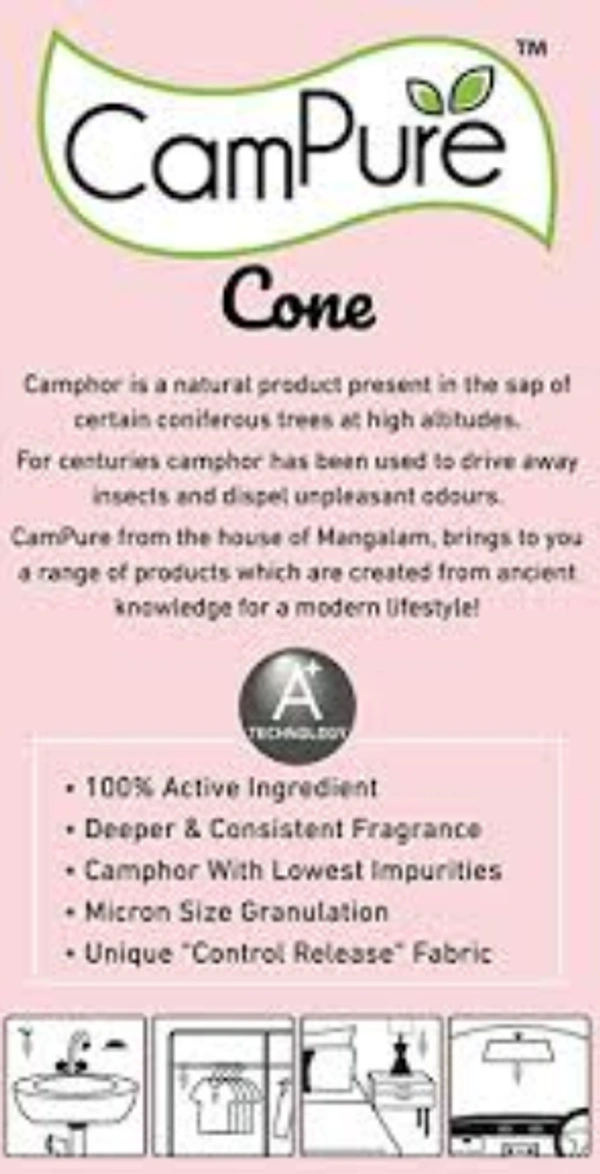 MANGALAM CAMPHOR CONE - 60 GM - (FRAGRANCE- MOGRA) - *** LOW PRICE GUARANTEE ***