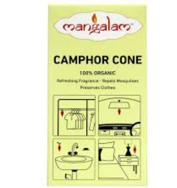 MANGALAM CAMPHOR CONE - 60 GM (FRAGRANCE- BHIMSENI) - *** LOW PRICE GUARANTEE ***