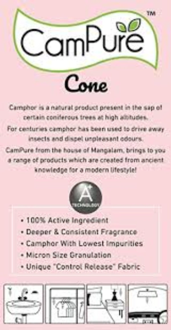 MANGALAM CAMPHOR CONE - 60 GM (FRAGRANCE- BHIMSENI) - *** LOW PRICE GUARANTEE ***