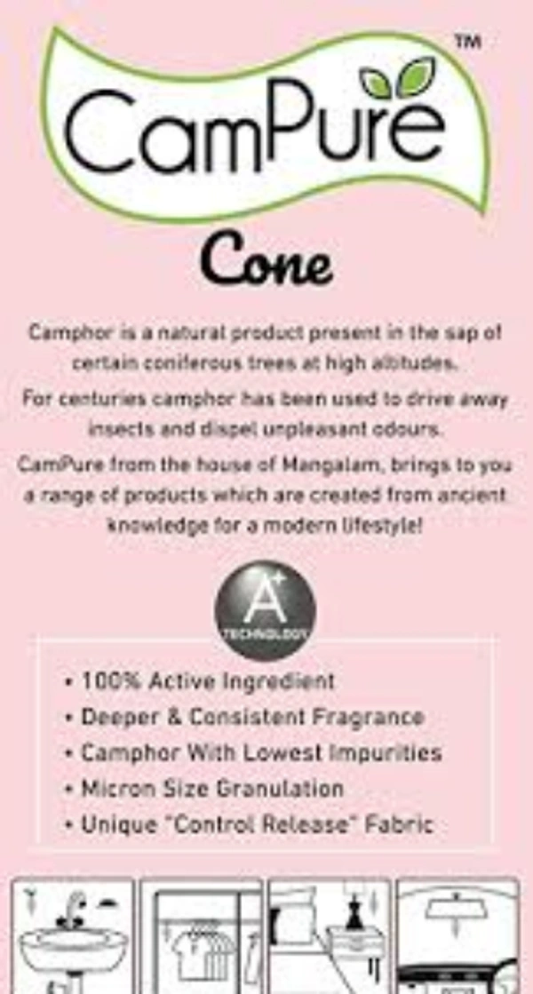 MANGALAM CAMPHOR CONE - 60 GM (FRAGRANCE-LAVENDER)) - *** LOW PRICE GUARANTEE ***