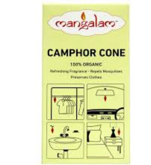 MANGALAM CAMPHOR CONE - 60 GM (FRAGRANCE- JASMIN) - *** LOW PRICE GUARANTEE ***