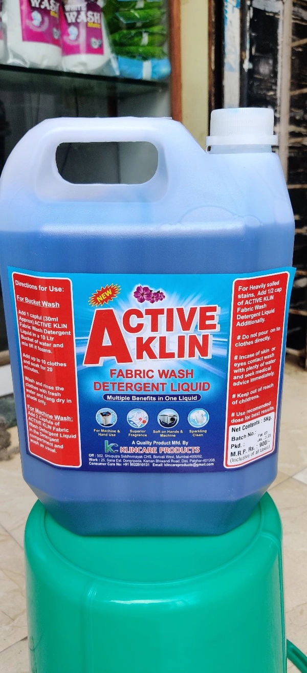 ACTIVE CLEAN FABRIC WASH LIQUID 5 LTR