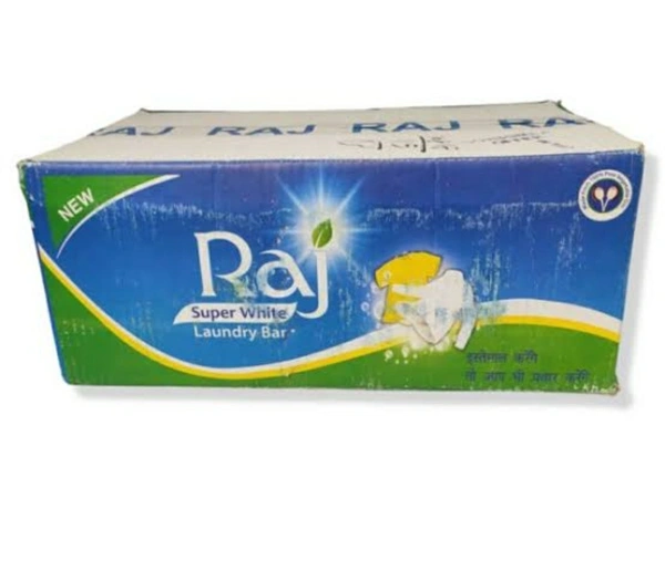  Raj Super White Soap 200gm Box 10 Pack