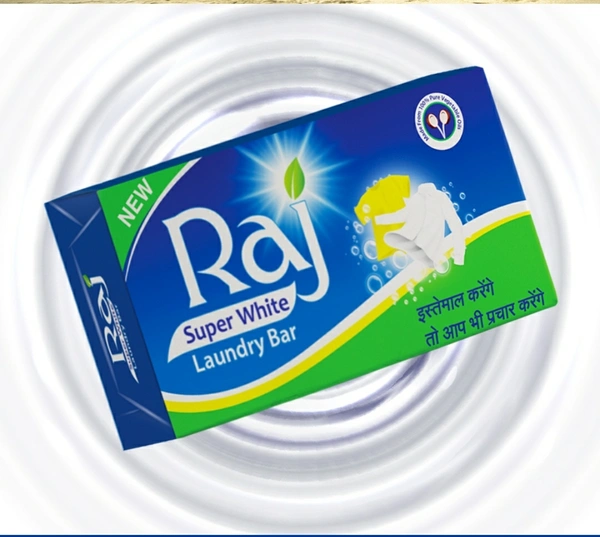  Raj Super White Soap 200gm Box 10 Pack