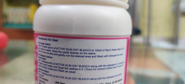 Oxy Blech Stain Remover Powder
