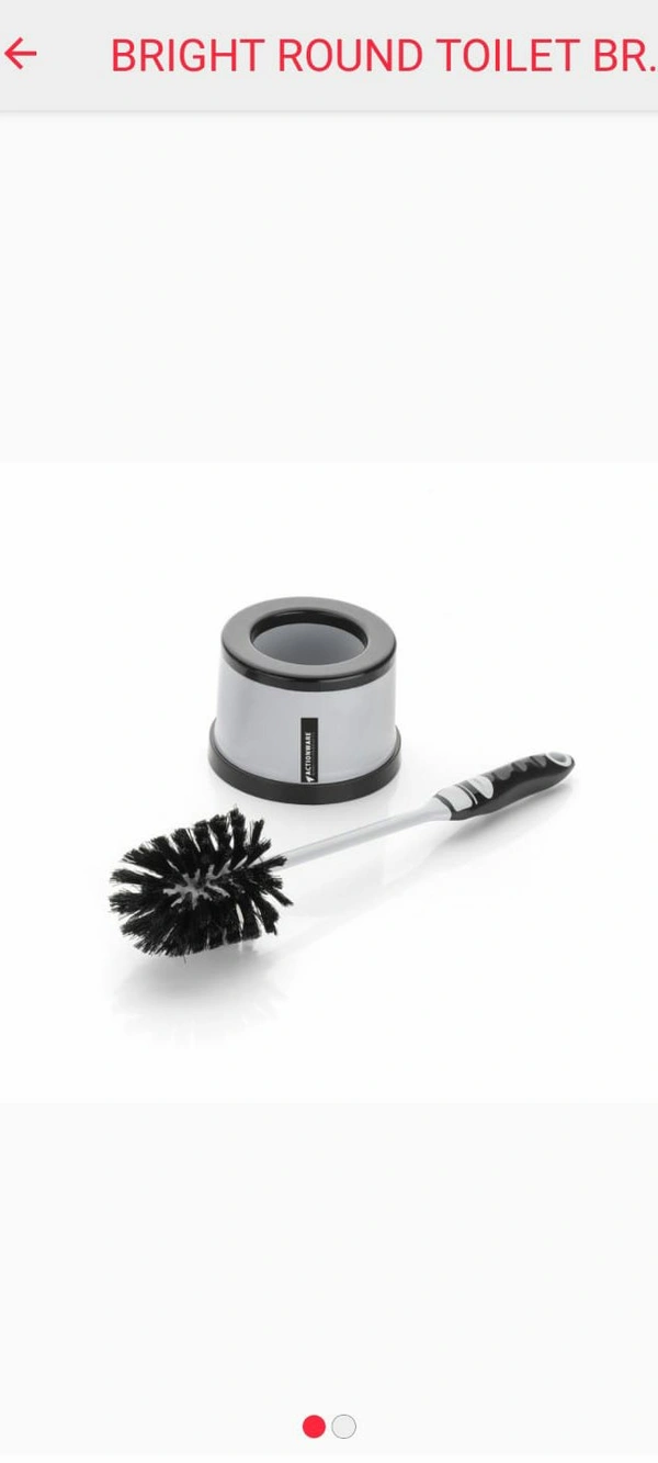 Round Pot Toilet Brush With Stand