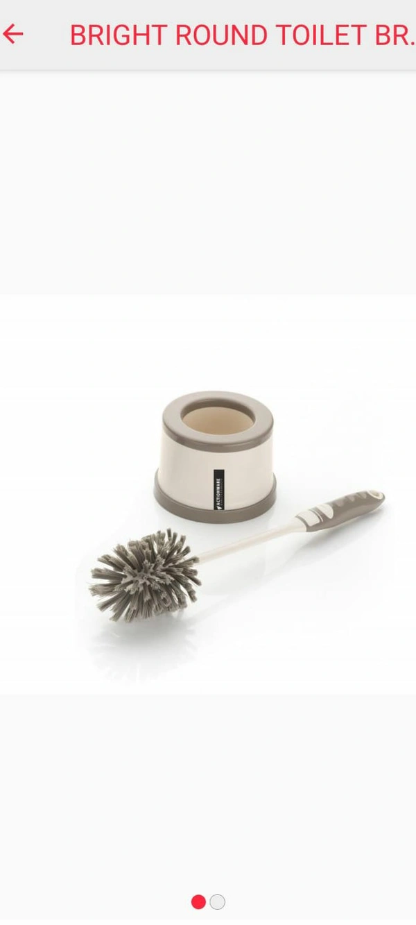 Round Pot Toilet Brush With Stand