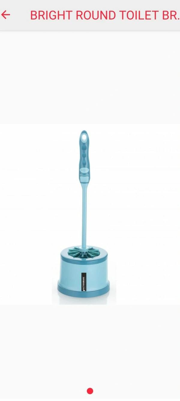 Round Pot Toilet Brush With Stand