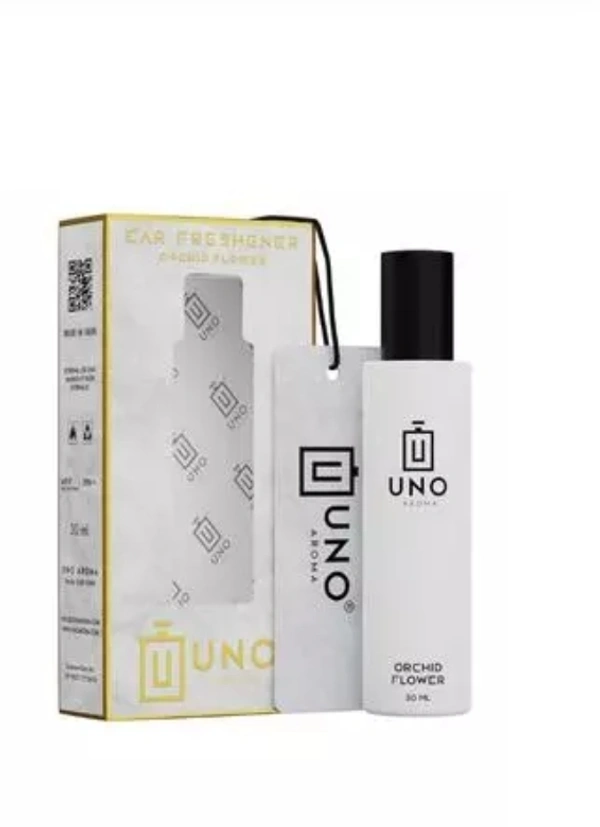 Uno Car Freshner Card " White Orchid"