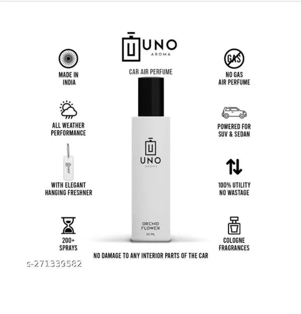 Uno Car Freshner Card " White Orchid"