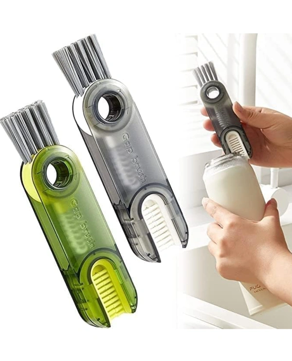3 In 1 Gap, Lid, Bottle Cleaning Brush ( 1 Pcs )