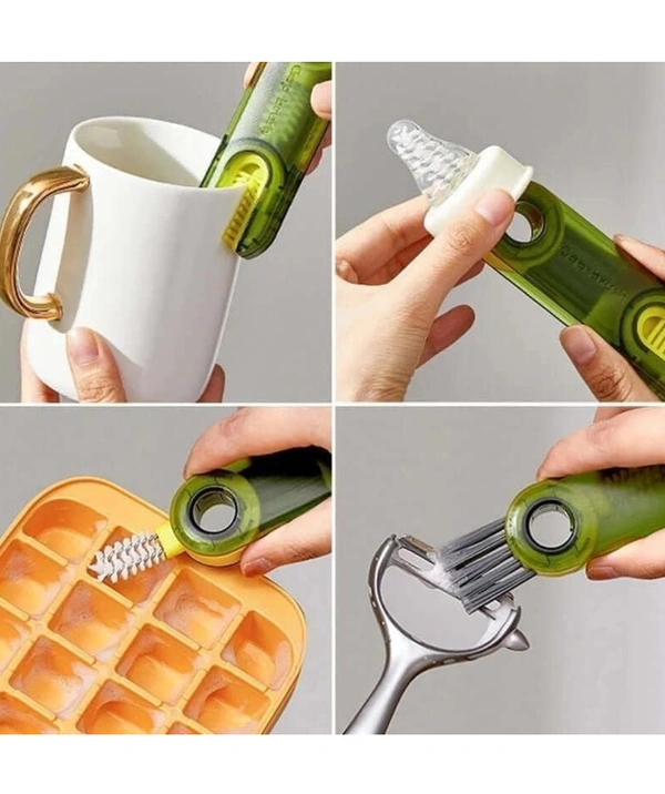 3 In 1 Gap, Lid, Bottle Cleaning Brush ( 1 Pcs )