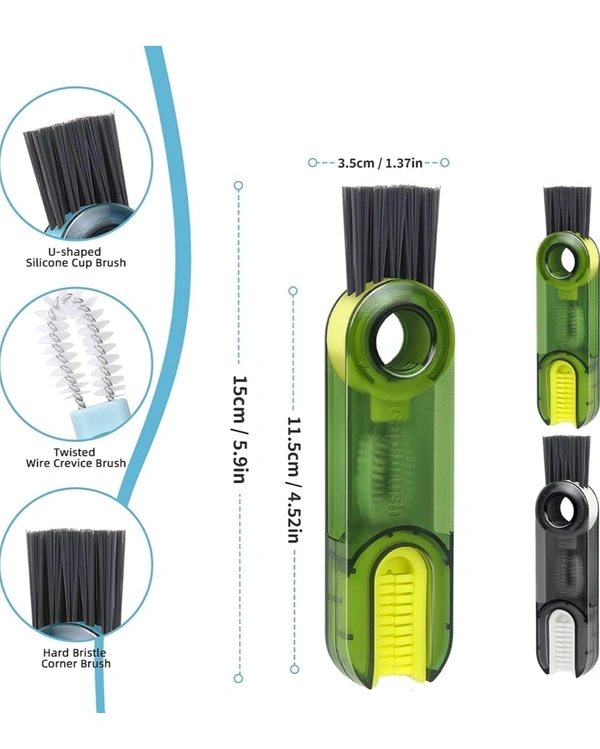 3 In 1 Gap, Lid, Bottle Cleaning Brush ( 1 Pcs )