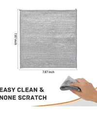 silver net scruber pad ( set of 10 pcs )