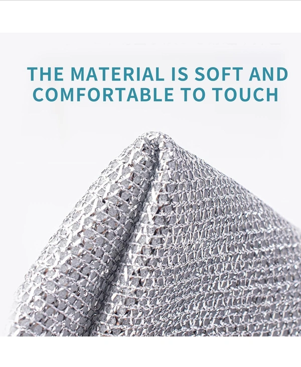 silver net scruber pad ( set of 10 pcs )
