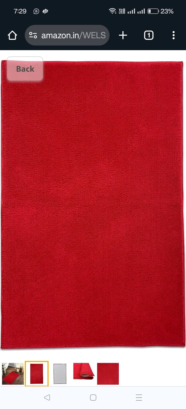 Welspun DRYLON Bath Mats SMALL ( 40CMX60CM)- Red