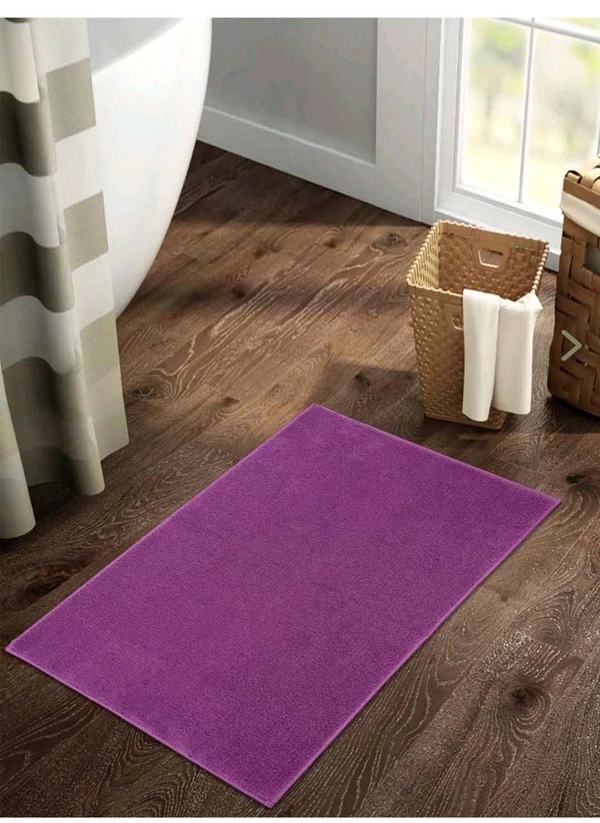 welspun drylon mats BIG size { 50*80 } PURPLE  - Seance, 50 cm * 80 cm, antiskid machine wash