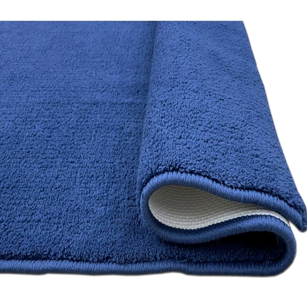 welspun drylon mats BIG size { 50*80 } DARK BLUE  - Blue, 50cm * 80cm