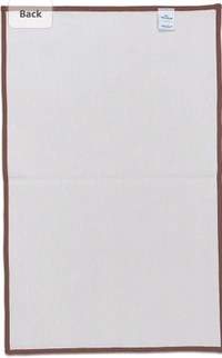 welspun drylon mats BIG size { 50*80 } DARK BROWN  - Brown, 50 cm * 80 cm