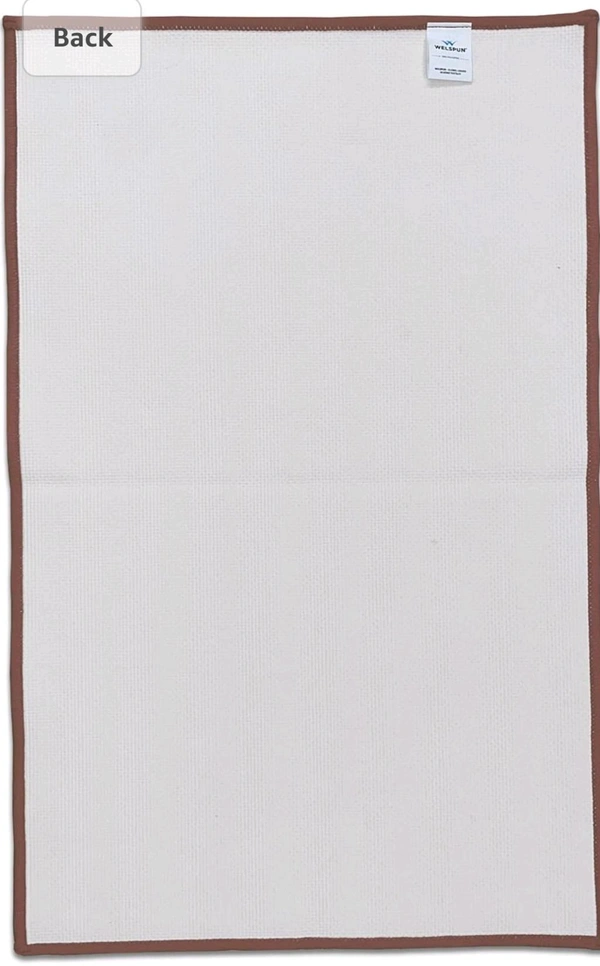 welspun drylon mats BIG size { 50*80 } DARK BROWN  - Brown, 50 cm * 80 cm
