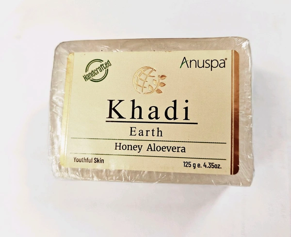 Anuspa khadi bath soap ( buy 1 get 1 free ) honey alovera 
