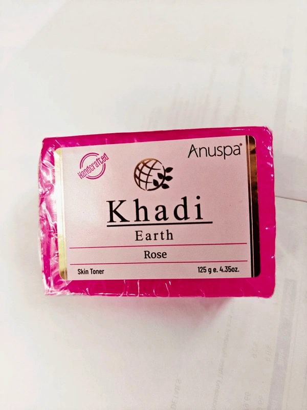 Anuspa khadi bath soap ( buy 1 get 1 free) Rose