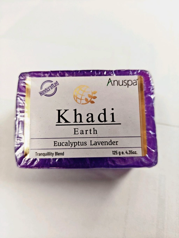 anuspa khadi bath soap ( buy 1 get 1 free) eucalyptus lavender 