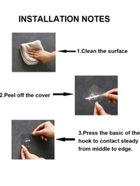 transparent wall hook ( 9 pcs )