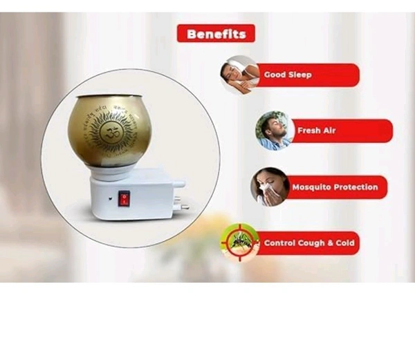 vedic electronic kapurdani with LED light 
