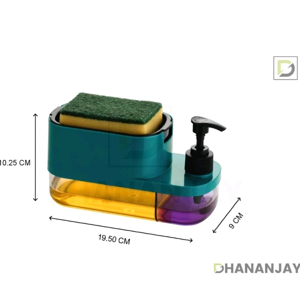 3 in 1 soap dispenser with holder & hand wash dispenser 