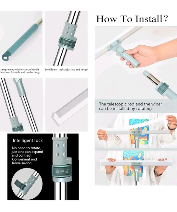 magic broom & silicon floor cleaner wiper