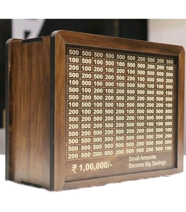 wooden money saving bank ( big size )