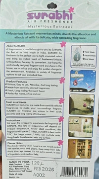 surbhi air freshner ( Ratrani )