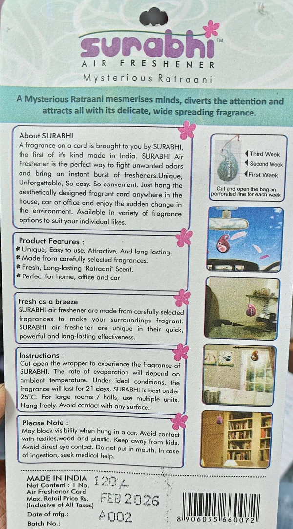 surbhi air freshner ( Ratrani )