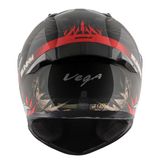 Vega Bolt Bunny Black Red Helmet - M, Red